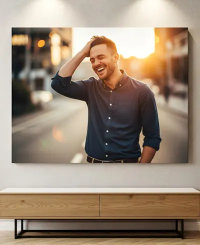 Personalised canvas prints for him – birthday gift idea